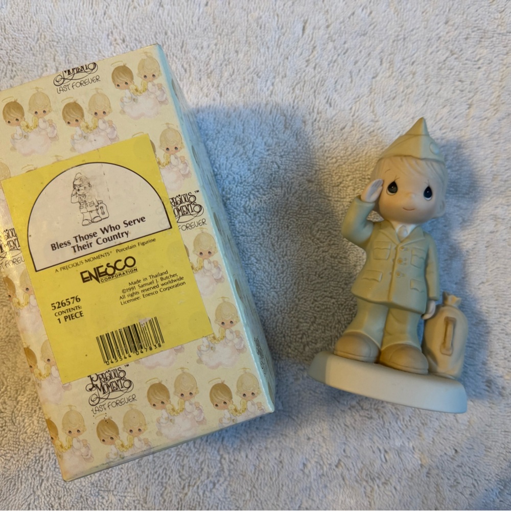 Enesco Precious Moments Bless Those Who Serve Their Country Figurine